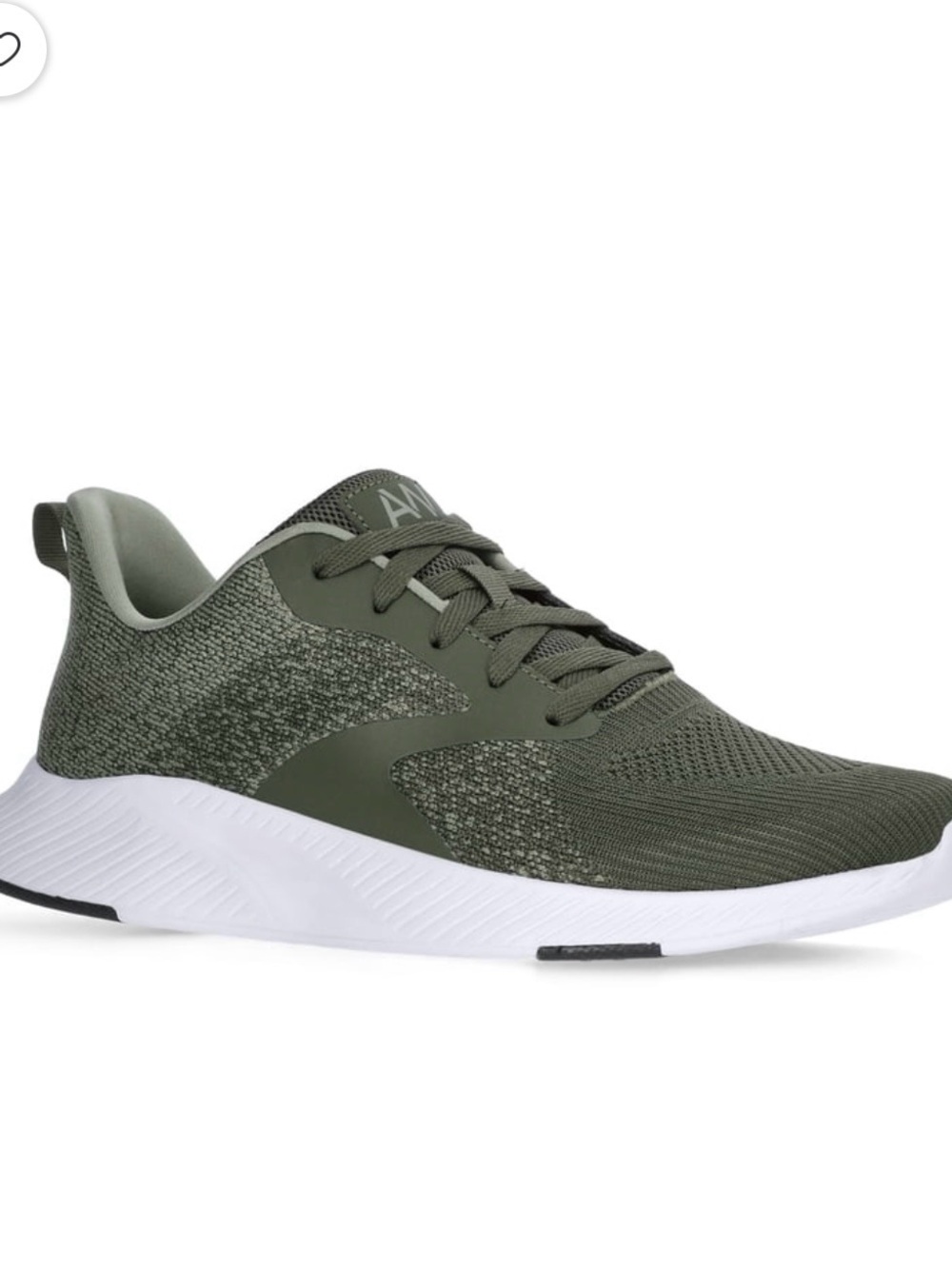 Athletic Works Men's Olive Green Knit Running Sneakers